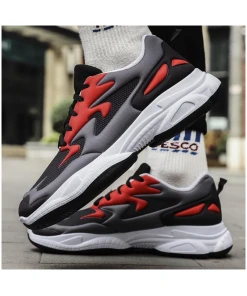 New Men's Breathable Sports Fashion Shoes Non-slip Light Running Shoes