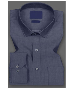 Independence Blue Super Solid Premium Cotton Shirt