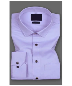 Solid Lavender Super Premium Cotton Shirt