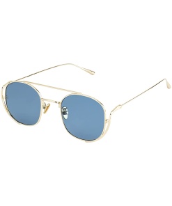 Round Frame Blue Sunglasses For Unisex Adult