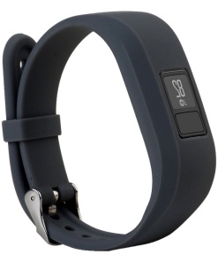 Adjustable Silicone Wrist Watch Band Strap Buckle For Garmin Vivofit  Gray