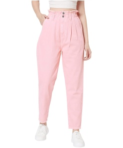 Tapered Women Jeans High Rise