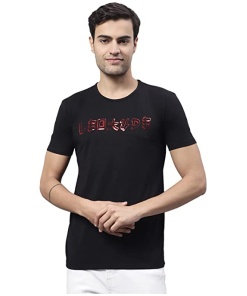 Comfort Round Neck Cotton Printed T-Shirt For Men