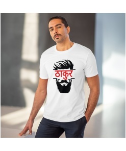 Men's Half Sleeve Round Neck Cotton T Shirt (Blue)