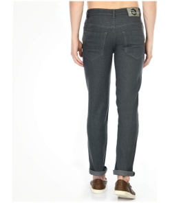 Men's Regular Fit Denim Mid Rise Jeans (Grey)