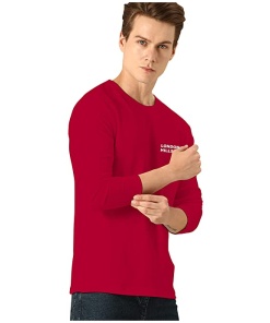 Printed Round Neck Full Sleeve T-Shirt For Men's
