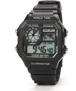 Digital Sports Multi Functional Square Dial Watch for Mens Boys