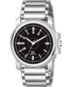 Stainless Steel Black Dial  Analog Watch For Men