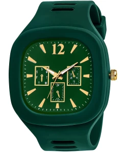 Square Multi Dial Analog Silicon Strap Stylish Designer Analog Watch - for Boys