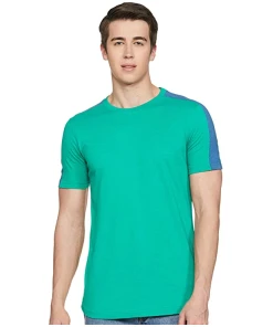 Spread Collar Regular Fit T-Shirt For Men