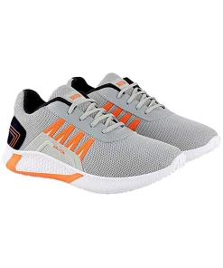 Lace-Up Polyvinyl Chloride Men's Sports Shoes