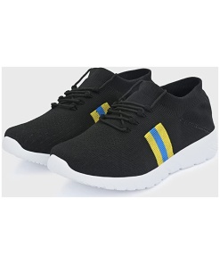 Leather Lace-Up Men's Running Shoes