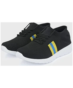 Leather Lace-Up Men's Running Shoes