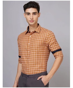 Mens Casual Checked Full Sleeve Slim Fit Shirt