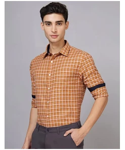 Mens Casual Checked Full Sleeve Slim Fit Shirt