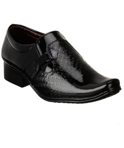 Men Black Color Synthetic Material Casual Formal Shoes