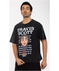 Travis Scott Faded Oversized T-shirt