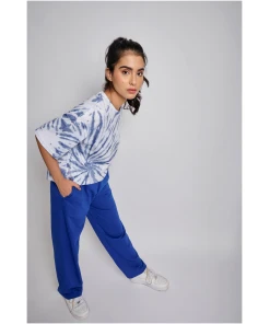 Oversized Sky Blue Tie Dye