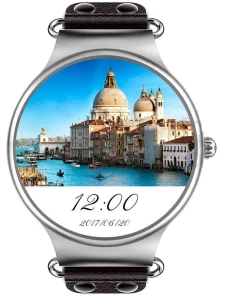 Pedometer Bluetooth Leather Band Smart Watch