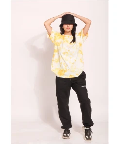 Oversized Yellow Tie Dye