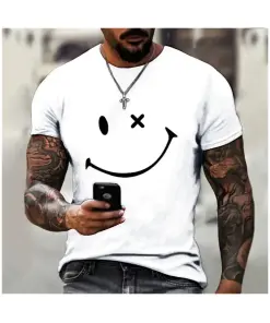 Loose Short Sleeve Tops T shirts for Men
