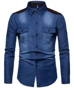 Long Sleeve Denim Shirt for Men