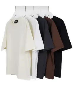 Round Neck Short Sleeve T-shirt for Men