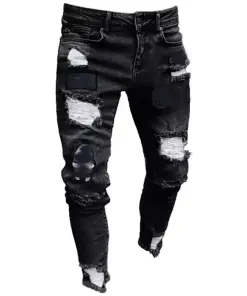 Embroidery Print Jeans for Men