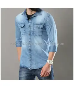 Full Sleeve Denim Shirt for Men