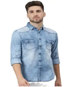 Blue Denim Full Sleeve Shirts for Men