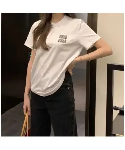 Summer cotton short sleeve t shirt for Women