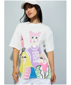 Casual Women’s Printed T-shirt Trendy Relaxed Fit Comfortable Tee for Outings and Travel