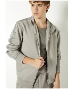 Men’s Sporty Side Tape Sweatshirt for Everyday Wear