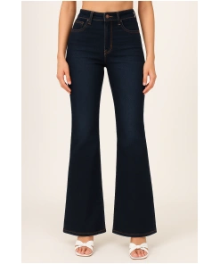 Casual Indigo Bootcut Jeans for Women